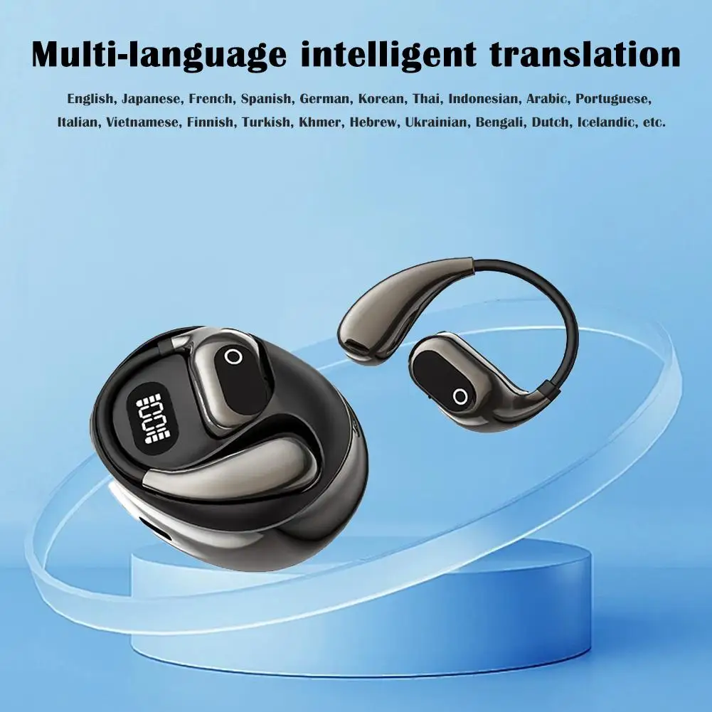 Newly Launched Multi Language Intelligent Translation Earphones With Real-time Voice Translator Bluetooth Broadcast Earphones