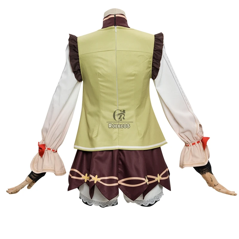 ROLECOS Genshin Auswirkungen Yaoyao Cosplay Kostüm Nette Lolita Mädchen Kleid Halloween Kostüme Schöne Uniform Frauen Party Outfit