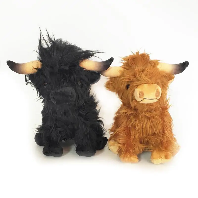 

Simulation doll Scottish Highland cow plush toy Highland Cow doll surprise gifts for boys and girls