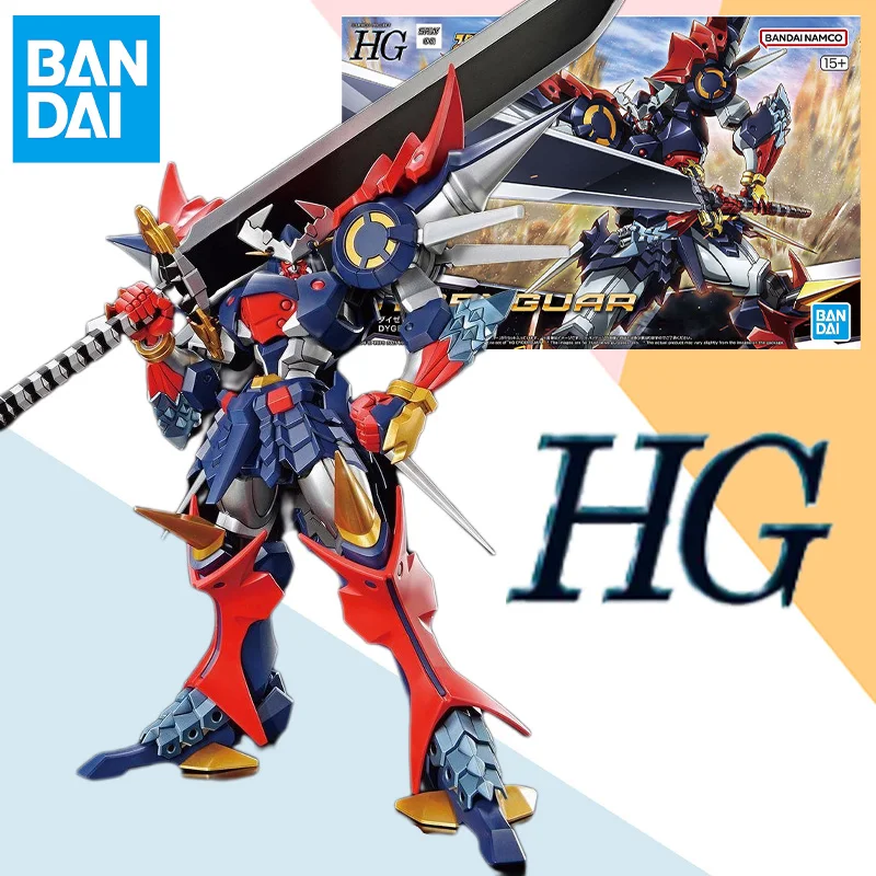 

Bandai Original HG 1/144 Mobile Suit Super Robot Battle Dygenguar Aninm Action Assembly Figure Model Toy Gift