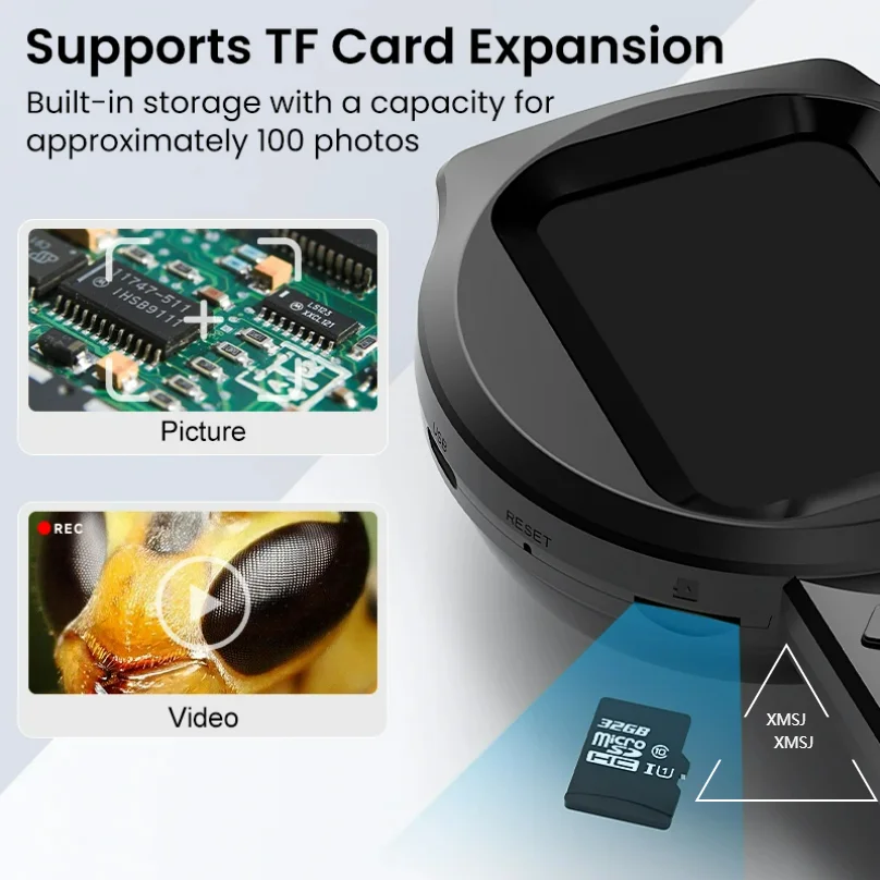 Lente d'ingrandimento digitale IPS da 2,8 '' HD 1080P 100X Microscopio portatile Lente d'ingrandimento portatile per riparazione elettronica Controllo gioielli