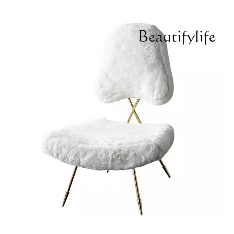 X36 Light Luxury Makeup Stool Dressing Stool Dressing Table Dressing Table Stool Soft Bag Backrest Chair