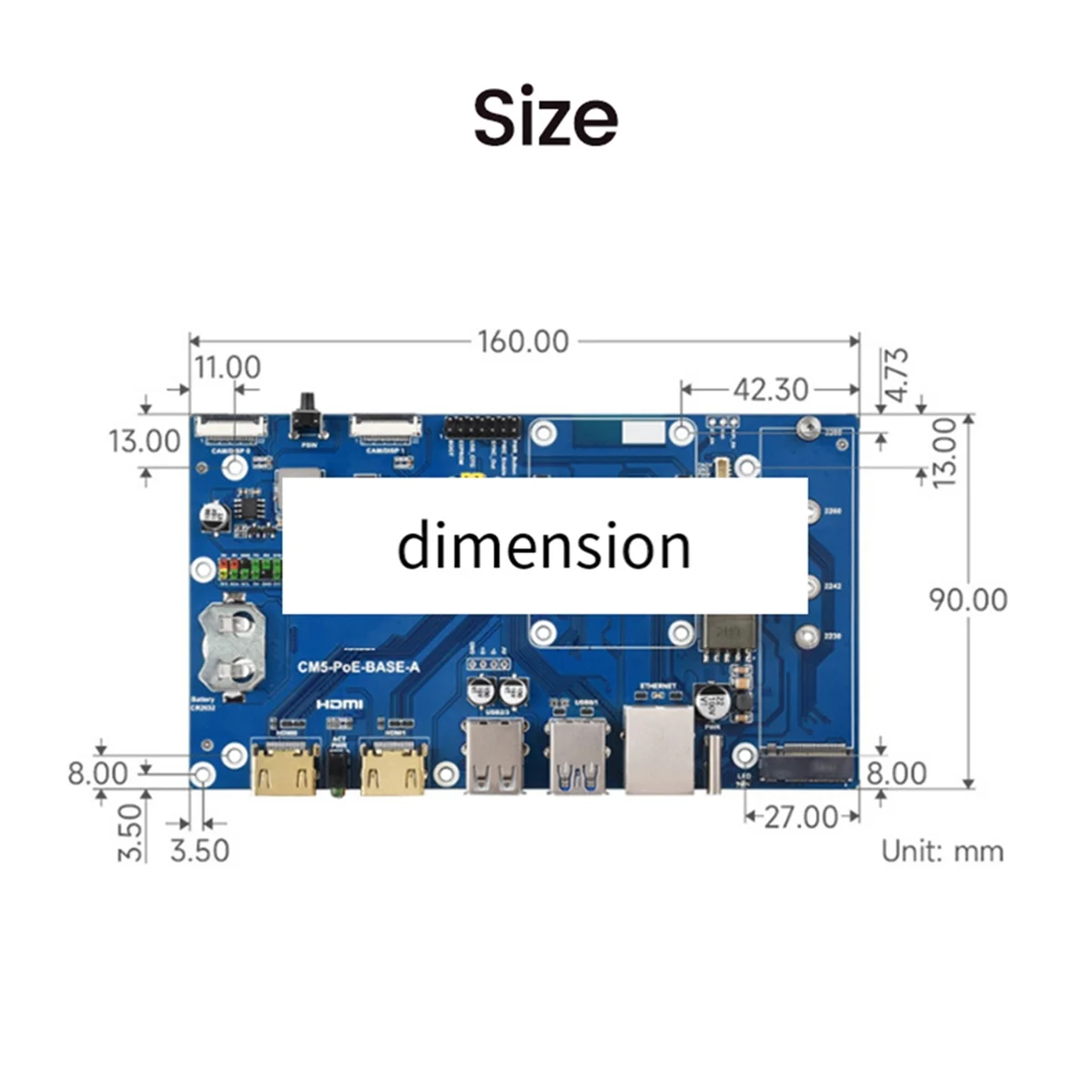 

【Фиск и Определение!】{Для вычислительного модуля Raspberry Pi 5 PoE BASE A RJ45 для CM5 Lite/EMMC, для всех вариантов CM5