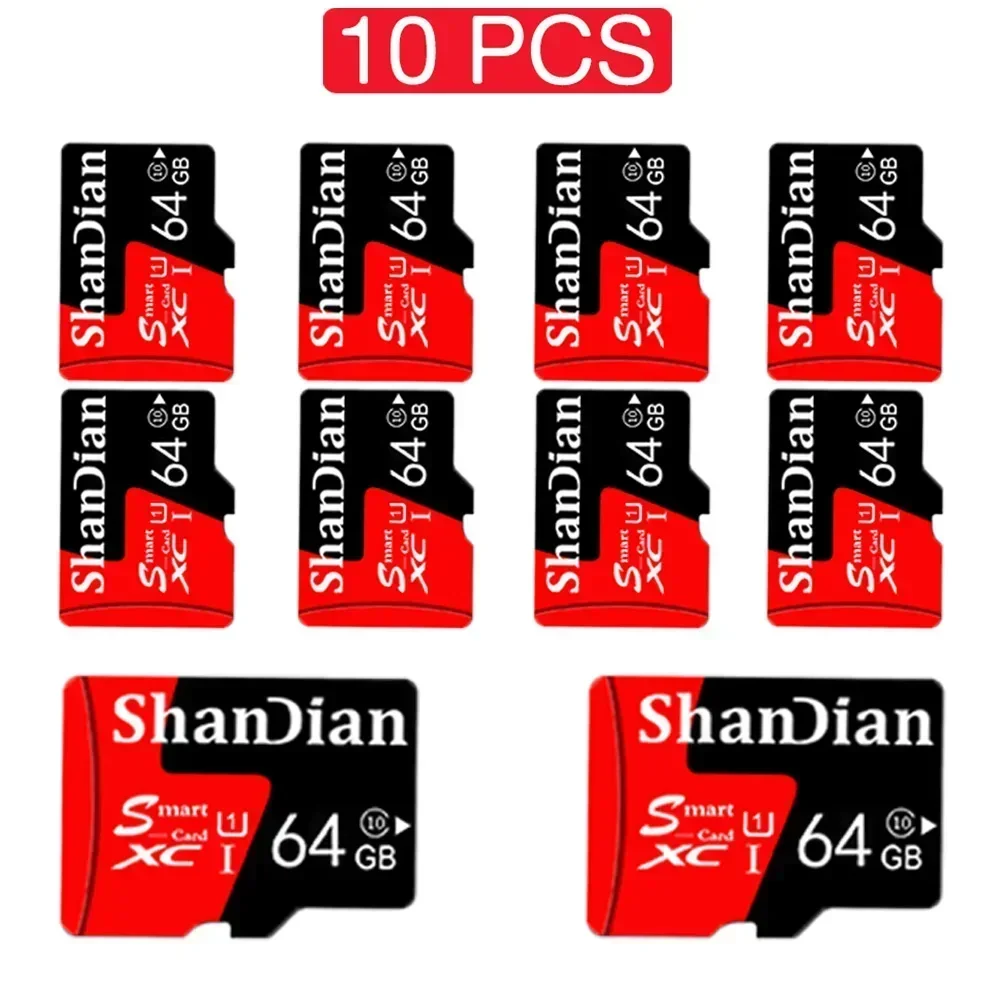 10 PCS LOT Original Memory Card 128GB Mini SD Card 64GB 32GB 8GB Class 10 High Speed Micro TF Cards For Phone/PC Storage Devices