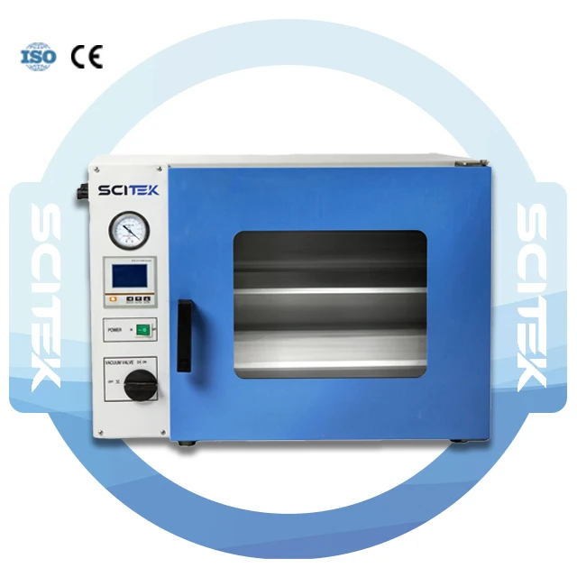 SCITEK Electrical Heating Stainless Steel Vacuum Oven Thermostatic Laboratory Device For Motor Vacuum Drying