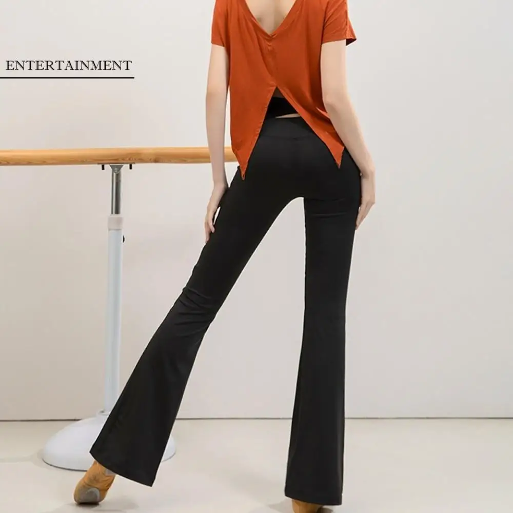 

Тренажерный зал с бархатными штанами для йоги, расклешенные брюки для фитнеса с высокой талией, облегающие дышащие эластичные брюки, женская одежда