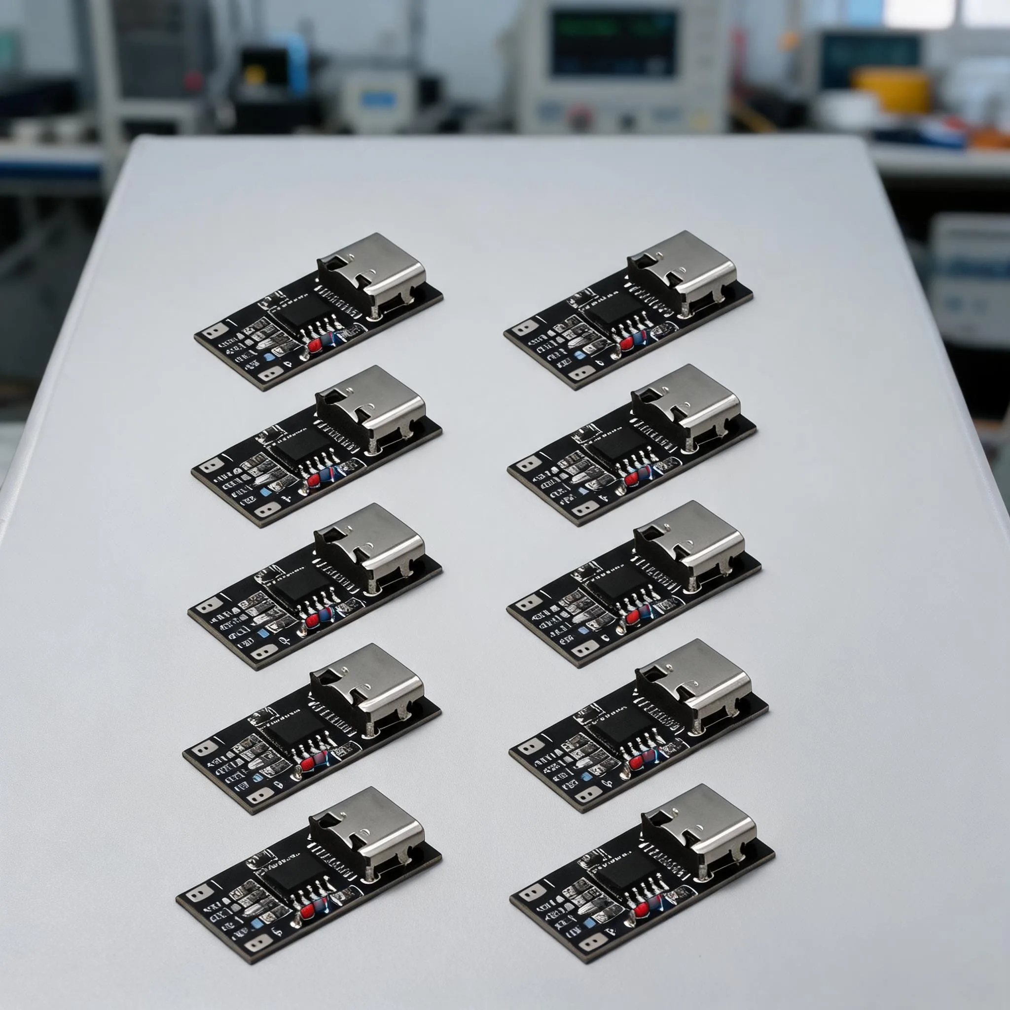 10Pcs USB-C PD Trigger Module 9V-20V Adjustable Voltage Fast Charge Decoy Board Router Optical Modem Adapter Motherboard