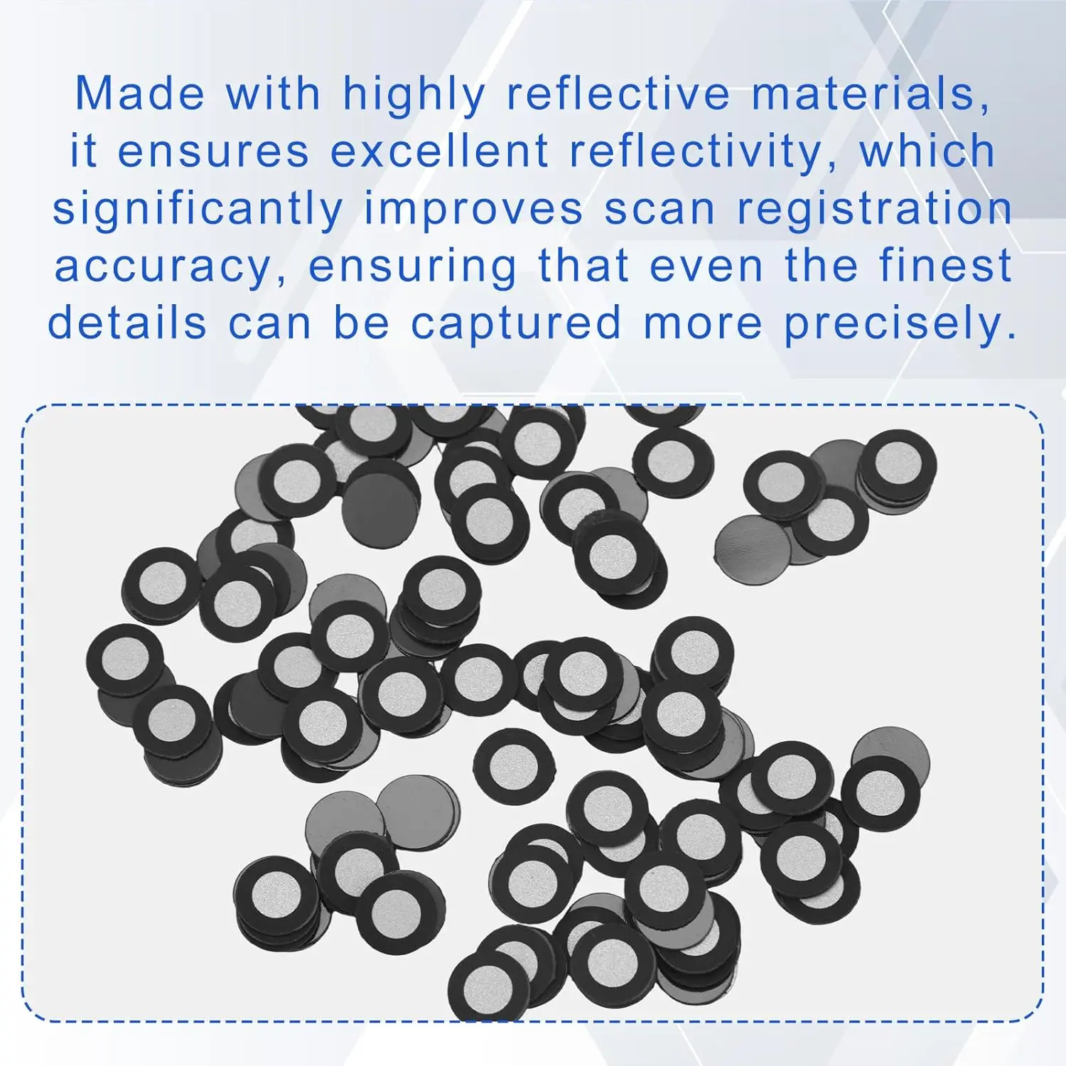 Inner 3.0 mm Outer 6mm 3D Magnetic Tracking Dot for Scanner Scanning Reference Point Marker for 3D Scanning