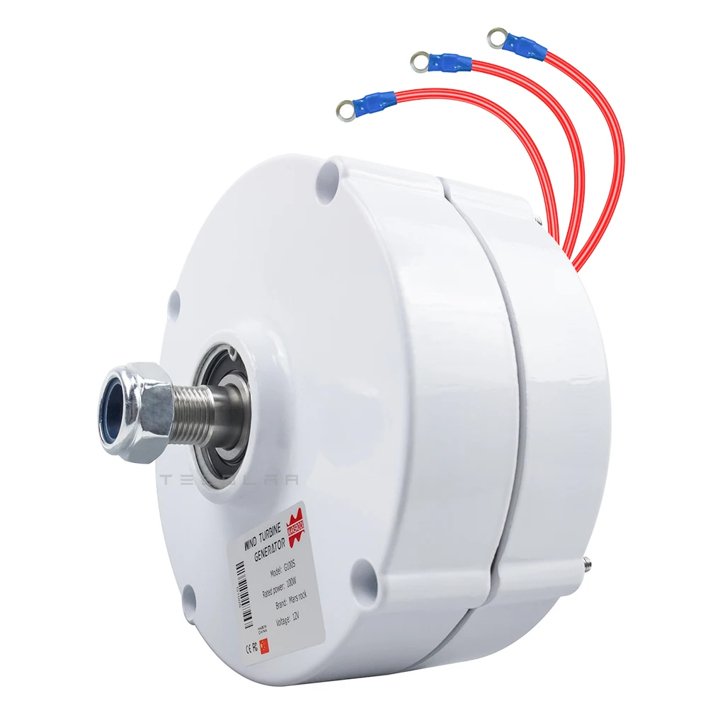 100W 12V 24V 3 Phase AC Wind Turbine Generator Motor For DIY Wind Turbine Blade Controller