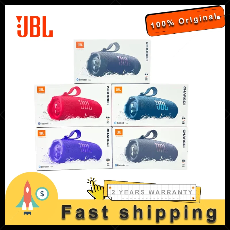 JBL CHARGE6 CHARGE6 سماعة لاسلكية تعمل بالبلوتوث المتكلم JBL الأصلي آل الصوت دفعة مكبرات الصوت 24H وقت اللعب jbl سمّاعات بلوتوث