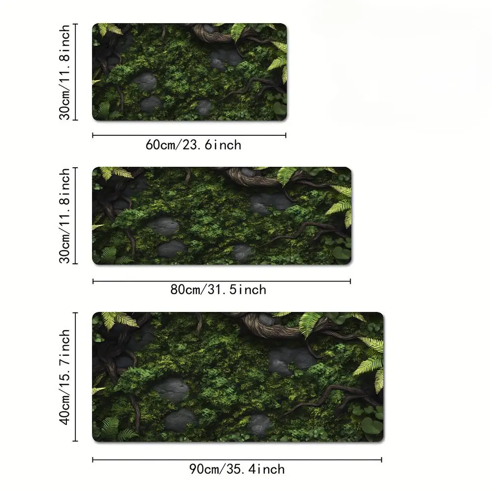 لوحة ماوس بنمط زخرفي للنباتات، حصيرة مكتبية مطاطية مضادة للانزلاق، ملحقات الكمبيوتر، حصيرة ألعاب، لوحة مفاتيح ممتدة لتزيين سطح المكتب