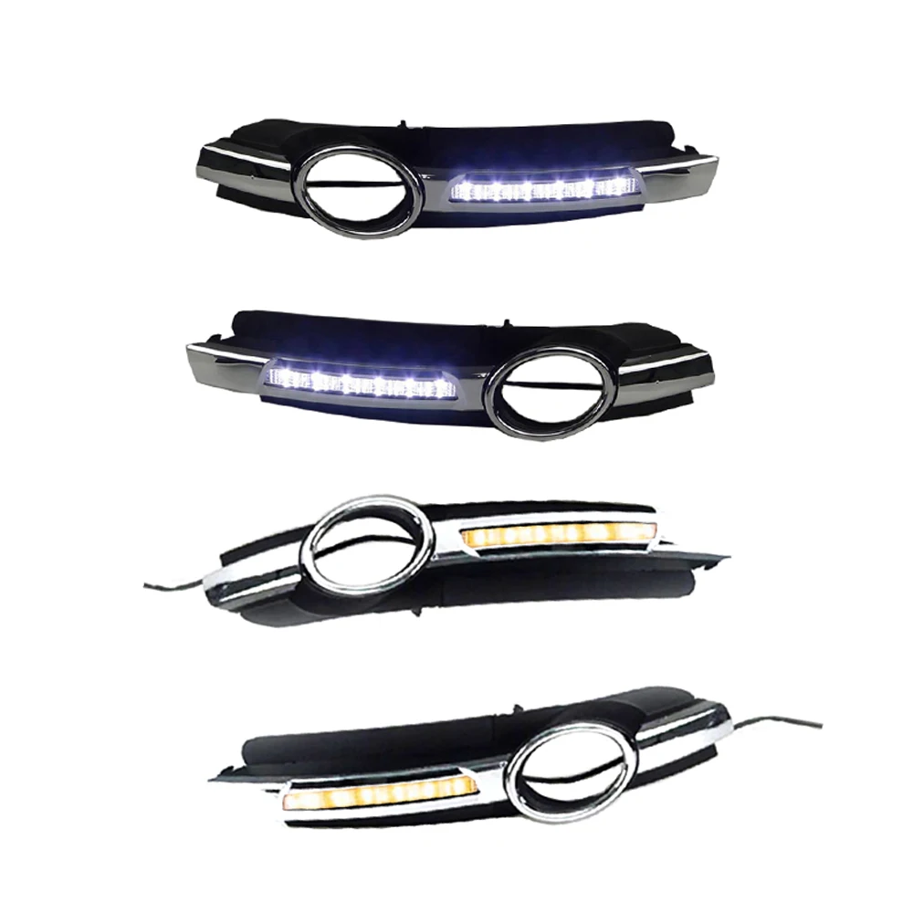 

For Audi A6L 2005 2006 2007 2008 LED Daytime Running Light DRL Driving Fog Lamp Turn Signal Car Accessories
