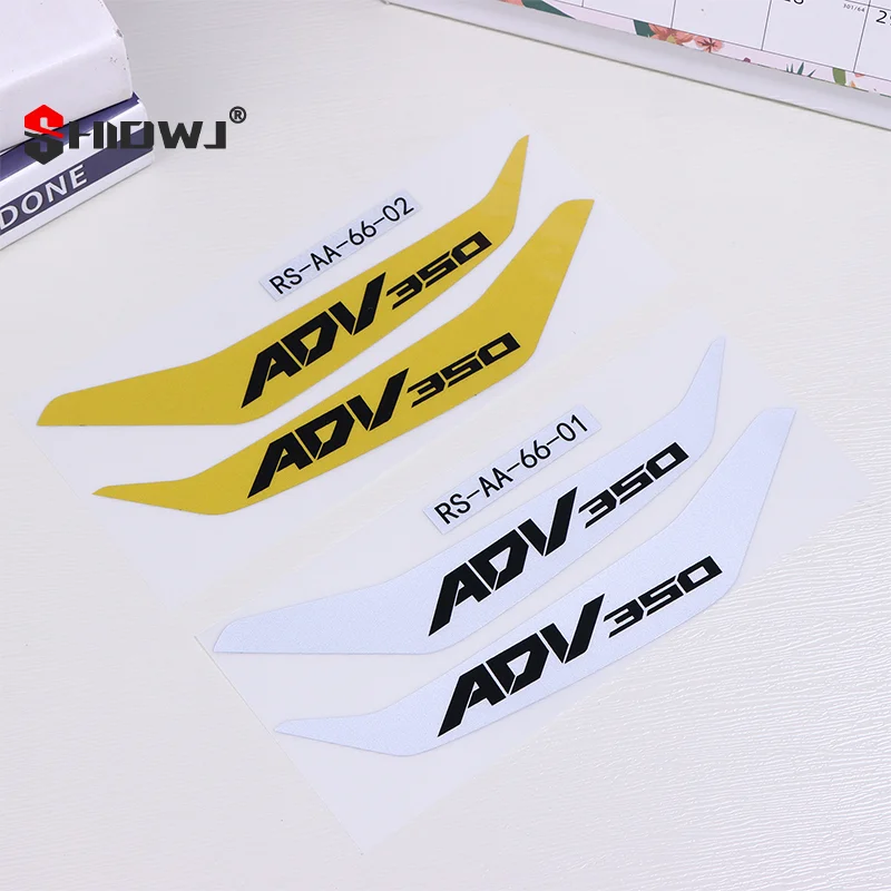 

Модификация светоотражающей наклейки, ветрозащитная предупреждающая наклейка с ручкой для ADV350, наклейки на мотоцикл, светоотражающий водонепроницаемый винил De
