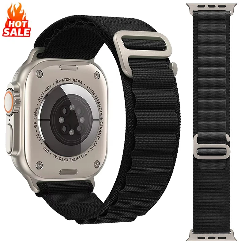 Alpine Loop Armbänder für Apple Watch Ultra 3 2 49mm 46mm 45mm 44mm 41mm 46mm 42mm Correa iWatch Series 11 10 9 8 7 6 5 SE 3 – Detail 1