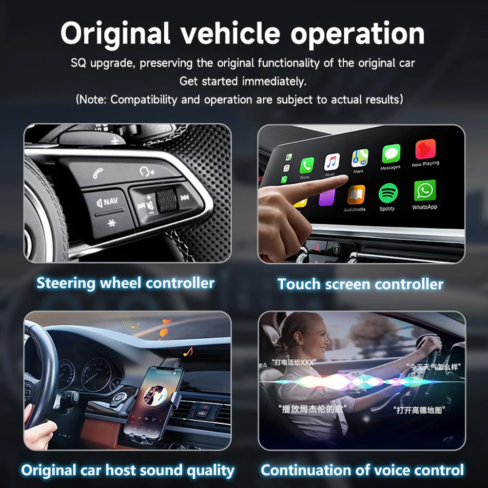 صندوق CarPlay اللاسلكي Android Auto Mini Box Dongle BT WiFi Mini AI Box Auto Connect Android 11+ نظام لسيارات CarPlay Android السلكية