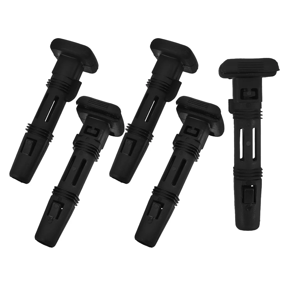 

5Pcs Car Headrest Accessories Sturdy Longlasting Build Square Design Headrest Post Guide Insert for Car Seat Maintenance and