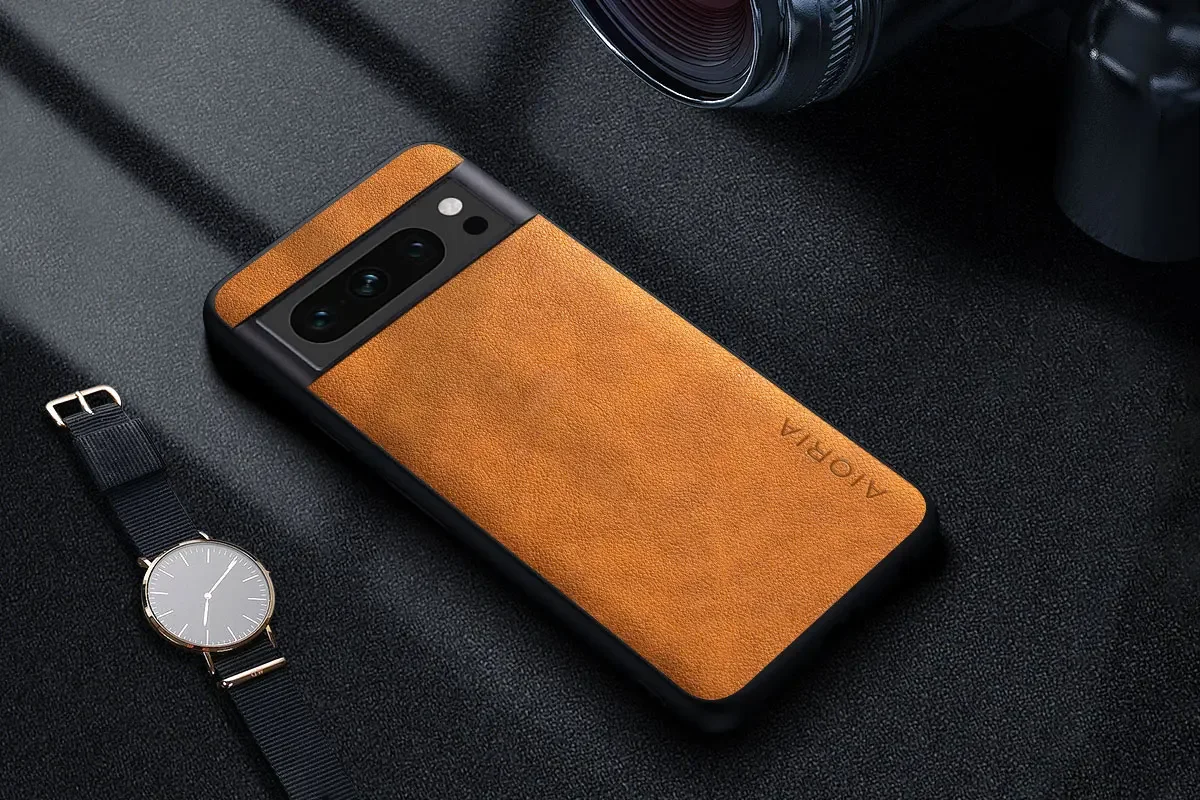 Premium Luxury leather Phone Case for Google Pixel 8 7 6 Pro 8A 7A 6A 5 5A 4A 4 XL 5G Retro Business Style Solid color cover