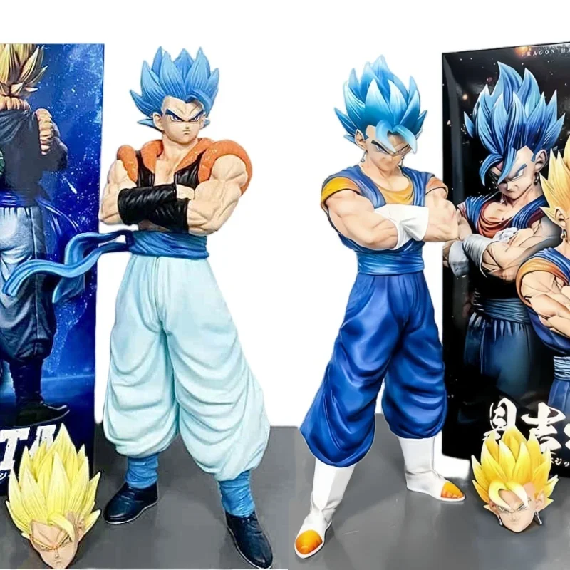 Anime Dragon Ball Figuras Vegetto Gogeta Two Heads Action Figure Manga Super Saiyan GK Figures Statue Model Collection Toy Gifts