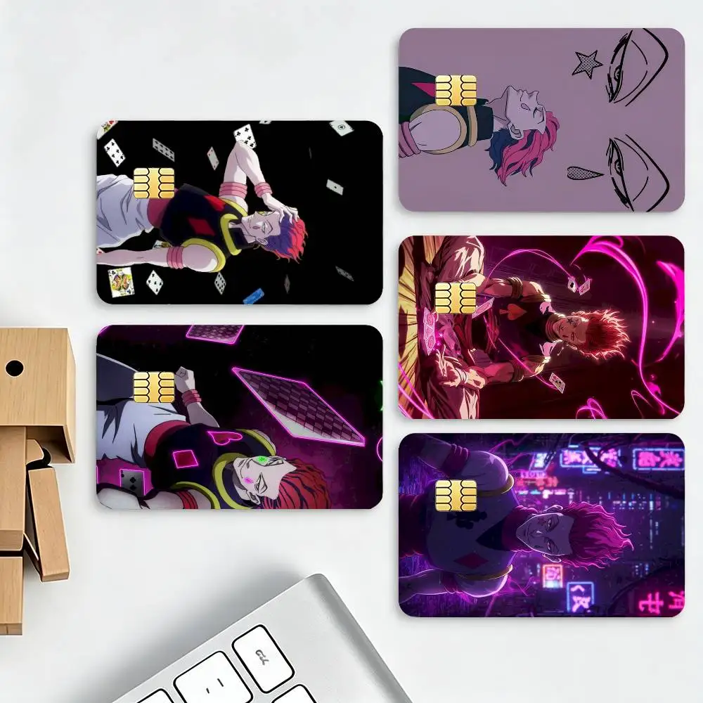 H-Hisoka Morow Hunter x Hunter HD Credit Card Stickers Game Card Decal Small Chip Waterproof Sticker