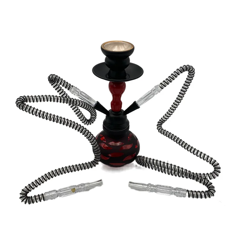 

New Bar Hookah Shisha Arabic Water Smoke Shisha Hookah Bottle Small Double Tube Arabic Water Smoke Bottle Hot Sale