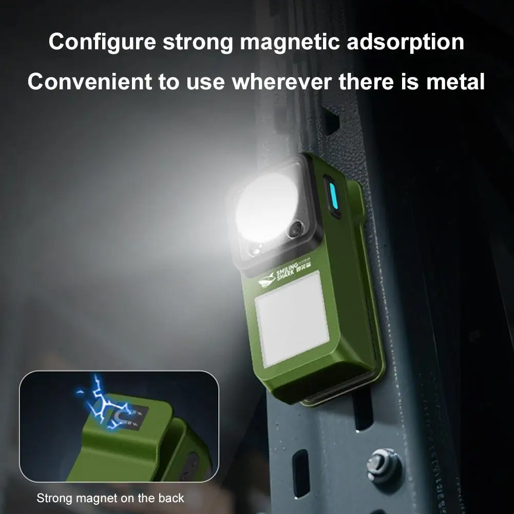 LED-Taschenlampe mit Magnetklemme für den Außenbereich, extrem lange Leuchtdauer, Arbeits- und Notfalllampe, wiederaufladbar, zum Anbringen, ideal zum Campen und Wandern. – Detail 37