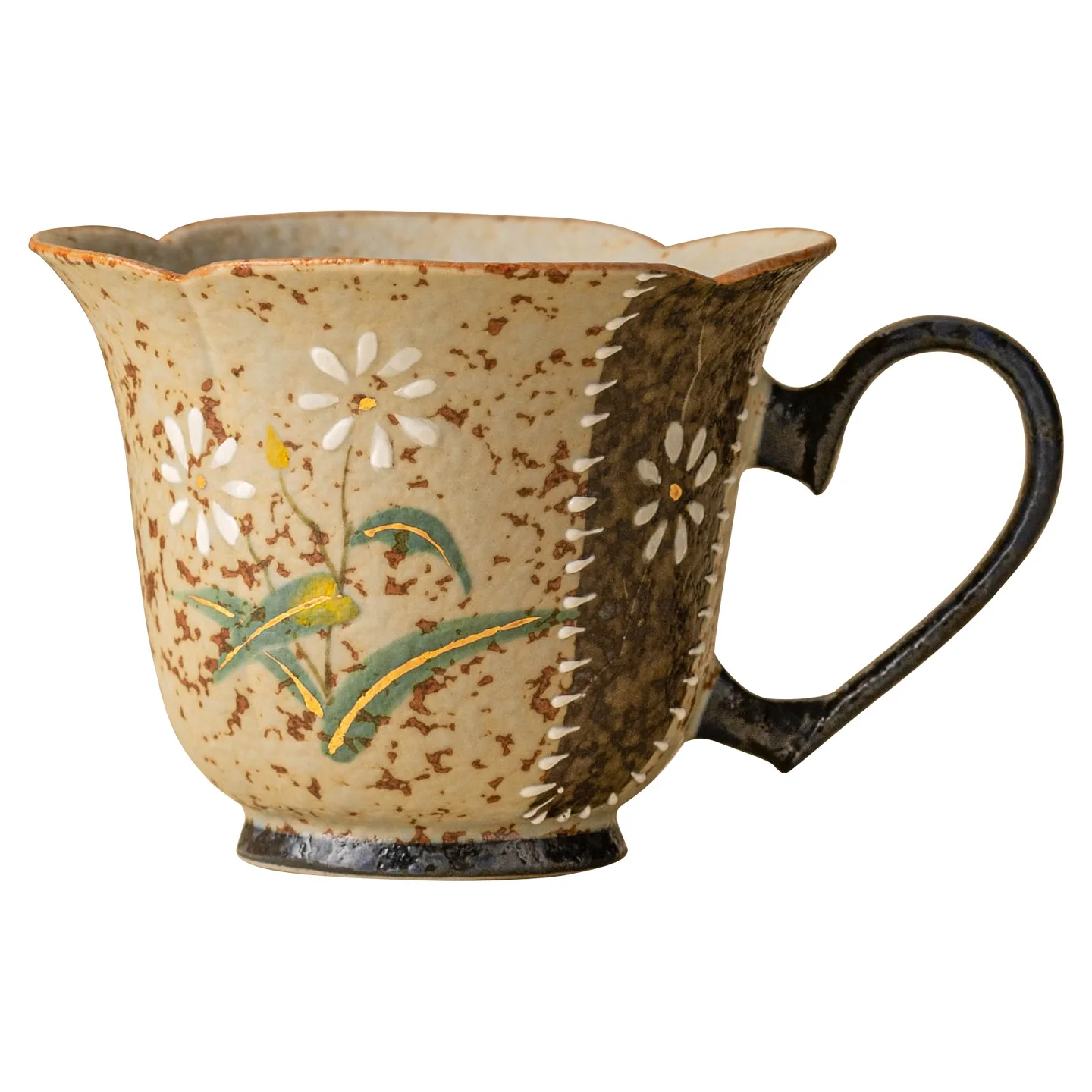 PYH blue and white flint red ceramic teacup household personal kung fu exquisite tea petal love single cup