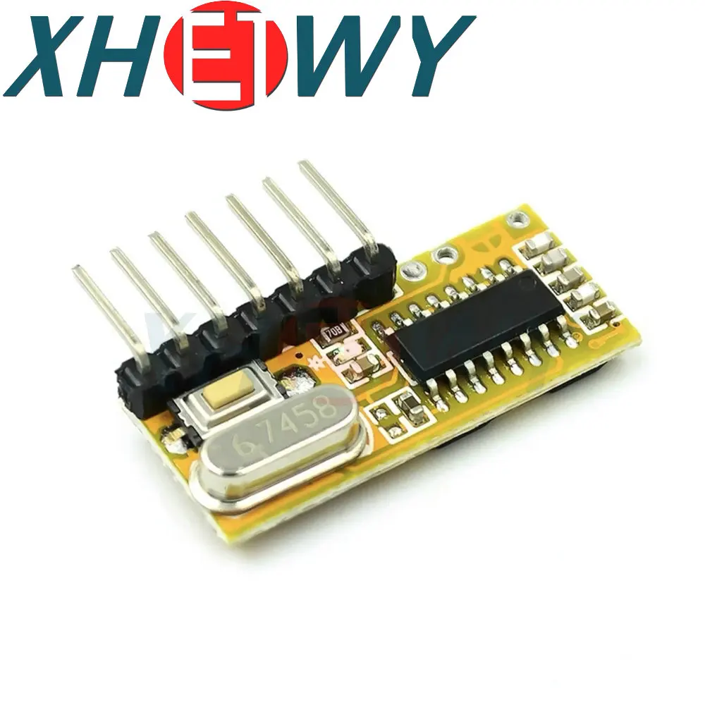 RXC6 433Mhz Wireless Receiver Module PT2262 Code Superheterodyne 433Mhz Receiver Electronic DIY Kit PCB for Arduino/AVR