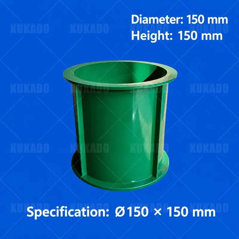 150mm Electric Flux Test Mold for Concrete Plastic Cylindrical Block Mold for Permeable Mortar Chloride Ion Elastic Measurement