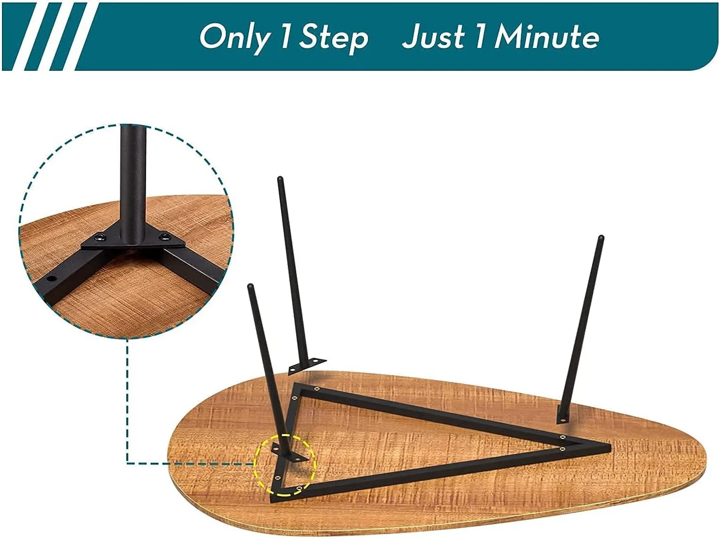 طاولات المقهى، طاولة قهوة صغيرة حديثة في منتصف القرن، طاولة غرفة معيشة خشبية على طراز المزرعة الريفية للمساحات المدمجة #6