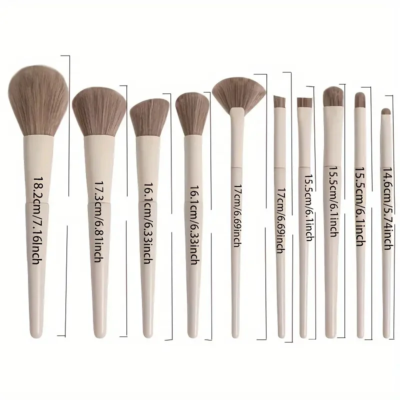 Ensemble de pinceaux de maquillage professionnels doux pour femmes, 10 à 14 pièces, ombre à paupières, fond de teint, poudre de Blush, correcteur, outils de beauté cosmétiques