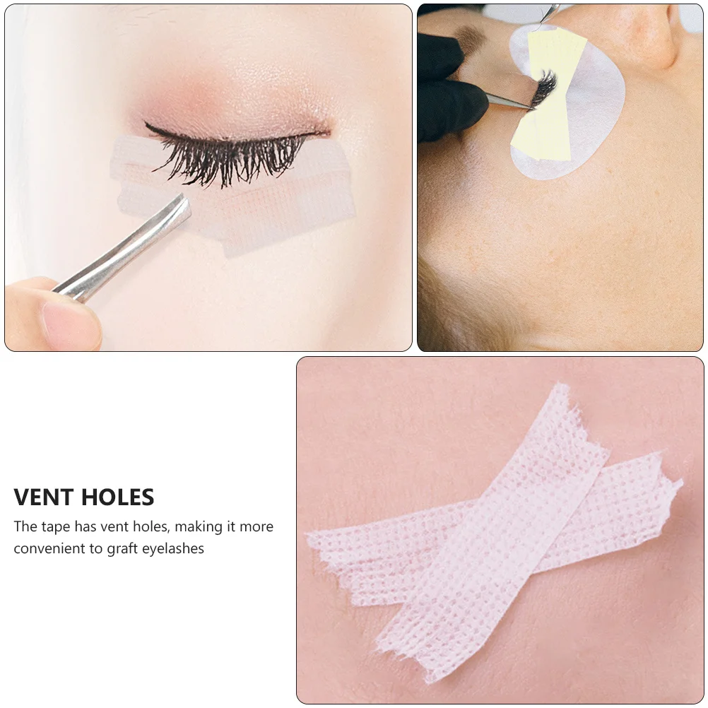 6 Rolls Eyelash Grafting Tapes Non-Woven Material Easy to Remove and Cut Perfect for Eyelash Extensions Lash Extension Tapes