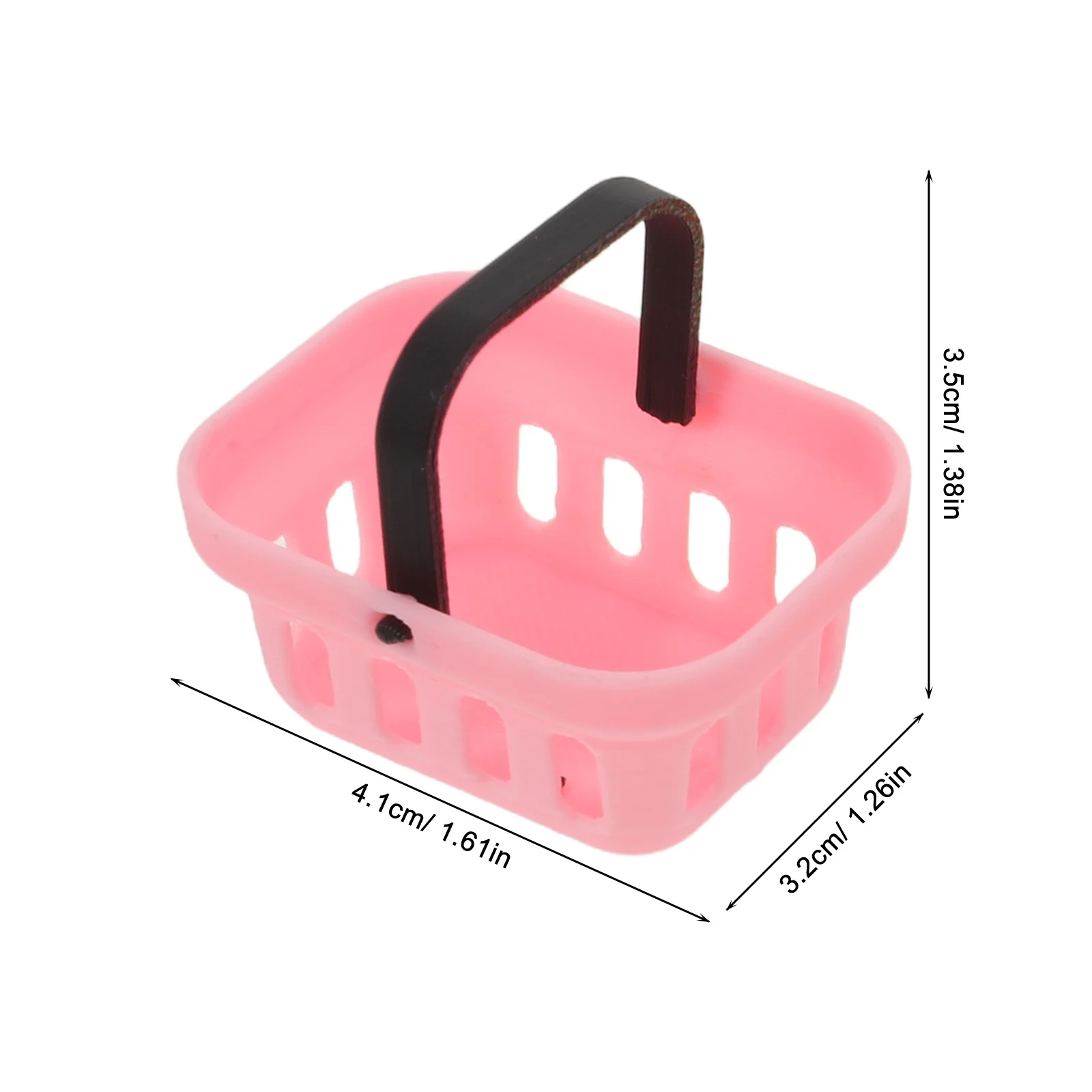 6-delige miniatuur supermarktmandenset Kindveilige mini-kruideniersmand voor fantasiespel keuken Mini-opslag voor poppenhuis