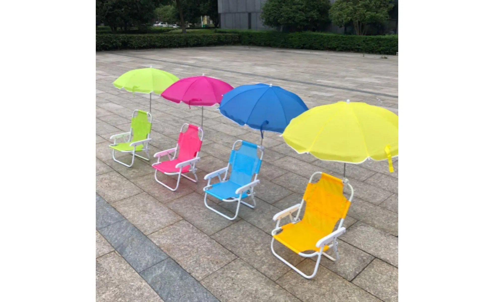 Beach Chair with Umbrella Foldable Kids Beach Chair Sun Protection Lightweight for Party