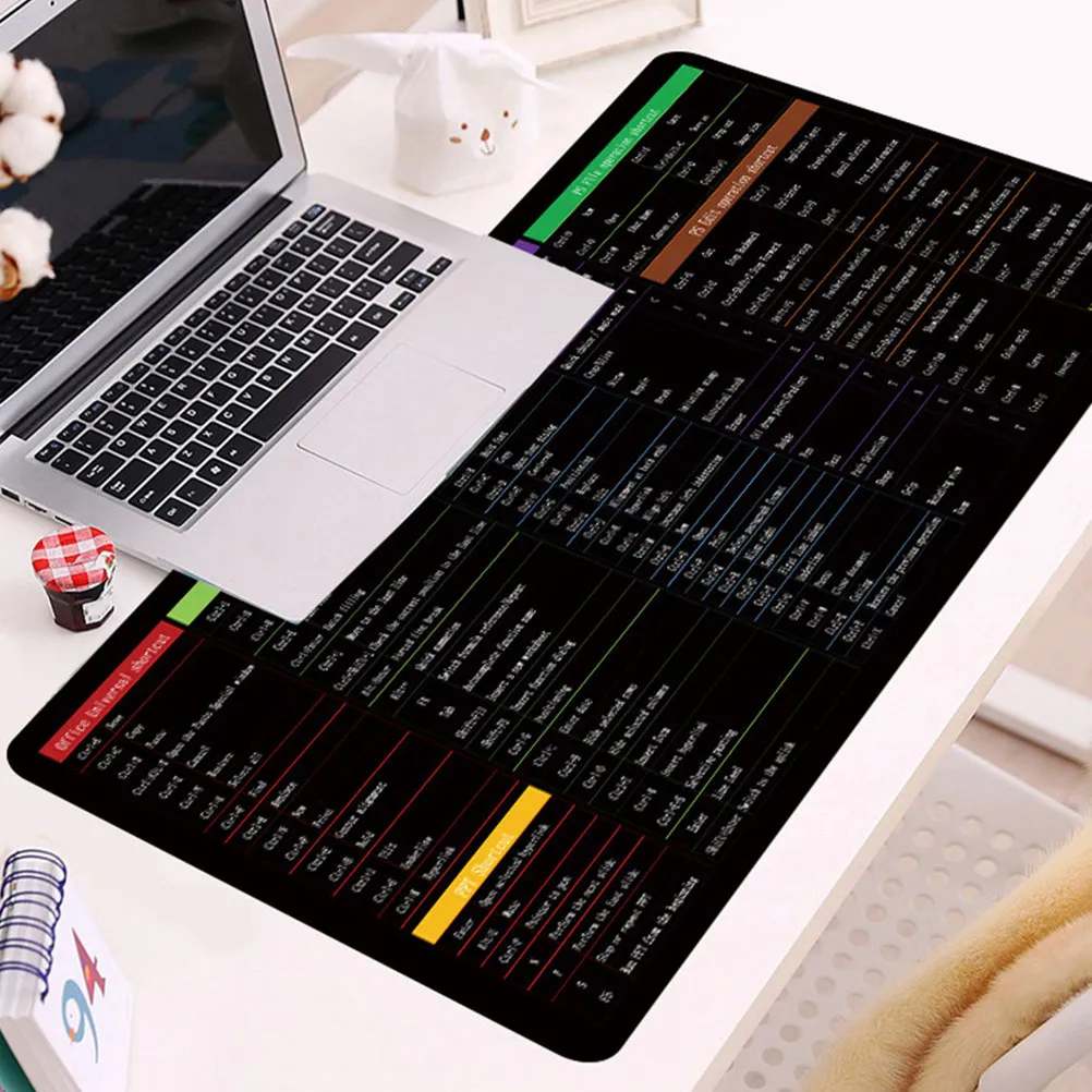 

Large Gaming Mouse Pad Keyboard Mat Rubber Cloth Non Slip Desk Mat Office Computer Desktop Decor Professional