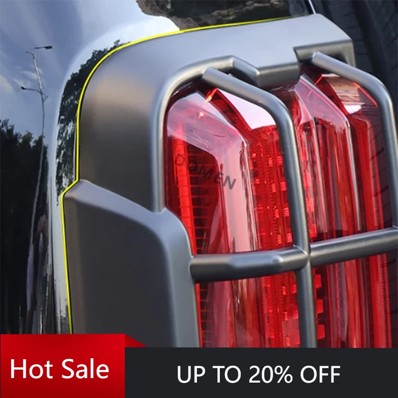 DOMENFor GWM Tank 300 Tail Light Cover High Quality ABS Sticker Armor Style Taillight Frame Protective Cover