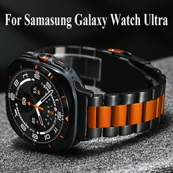 Metal Strap For Samsung Galaxy Watch Ultra 2025 Luxury Men Bussiness Band Stainless Steel Bracelet For Samsung Galaxy Ultra 47mm