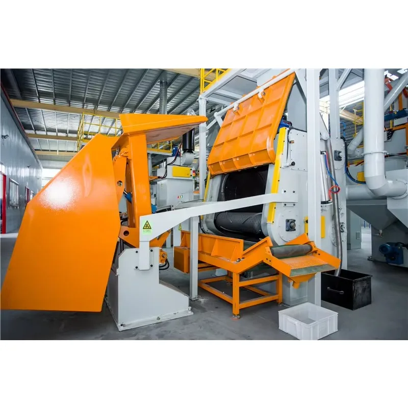 Hook Type Shot Blasting Machine for Cement Mixer Drum Cleaning Maintenance Surface Treatment Customized Solution Price Sale