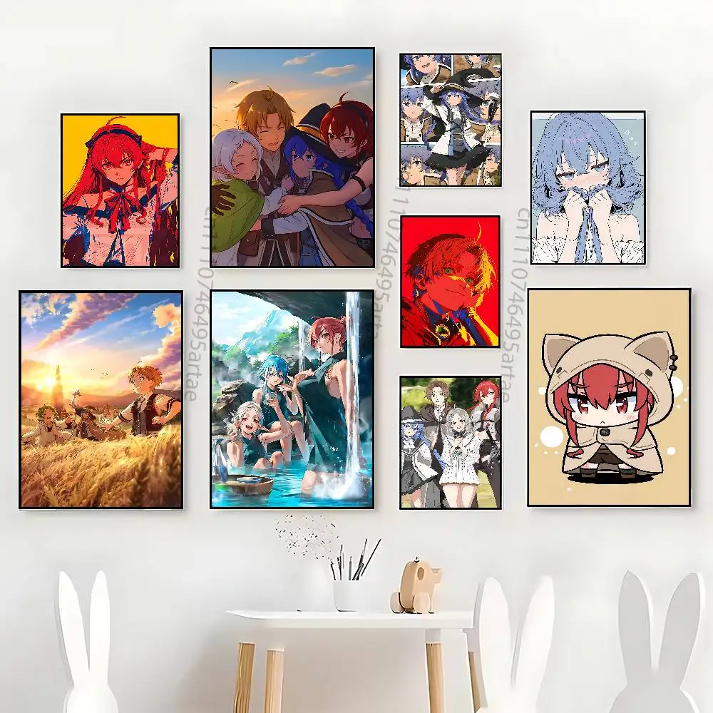 Mushoku Tensei Jobless Reincarnation Painting Artists Canvas Painting for Living Room Home Decor