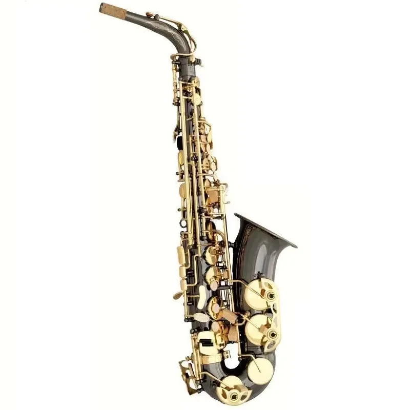 Professional Performance Of Alto Saxophone In Brass Flat B-key, Playing Saxophone Wind Instruments For Adult Beginners