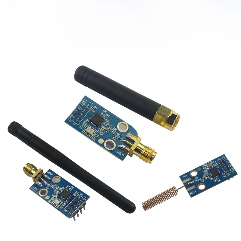 

CC1101 wireless module 433M data transmission and reception module with antenna gain increased SMA+rubber rod antenna