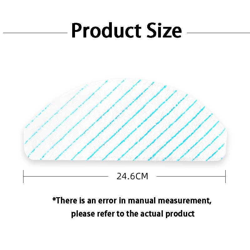 Ecovacs에 대 한 50PCS 마이크로 화이버 Mopping 패드 DEEBOT OZMO T8 T8 AIVI T9 N8 프로 진공 청소기 Washable Mopping Cloth Rags