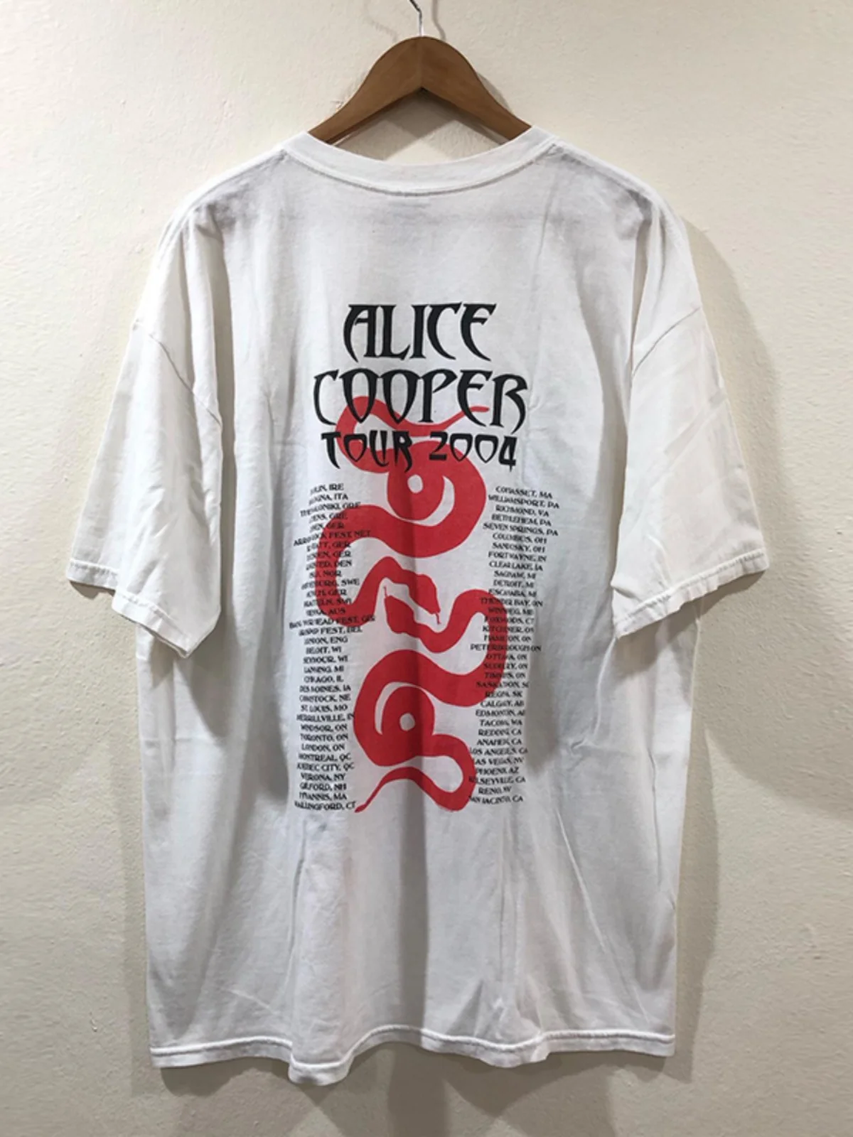 Alice Cooper Band Rock Cec Hip Hop Lazy Style Short Sleeve Unisex Atmosphere T-Shirt Cotton Youth Popular Printed T-Shirt