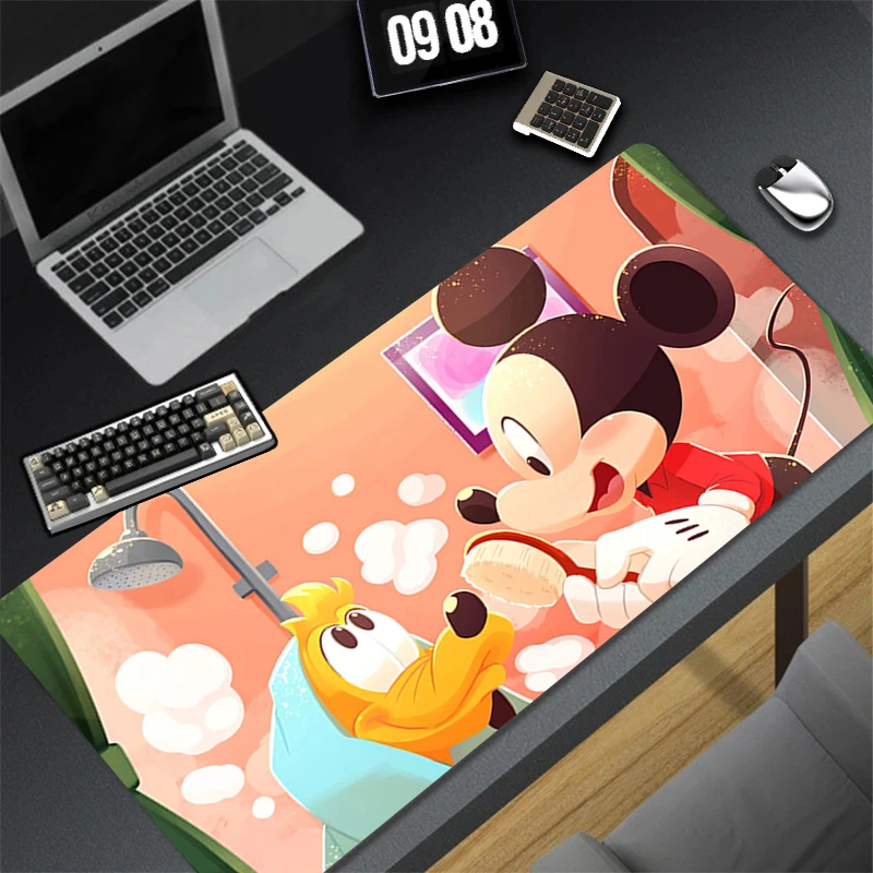 Mouse Pads Desk Mat Protector Gaming Mickey and Minnie Mousepad Durable Office Table Decor Keyboard Long Pad Computer Gamer Mats