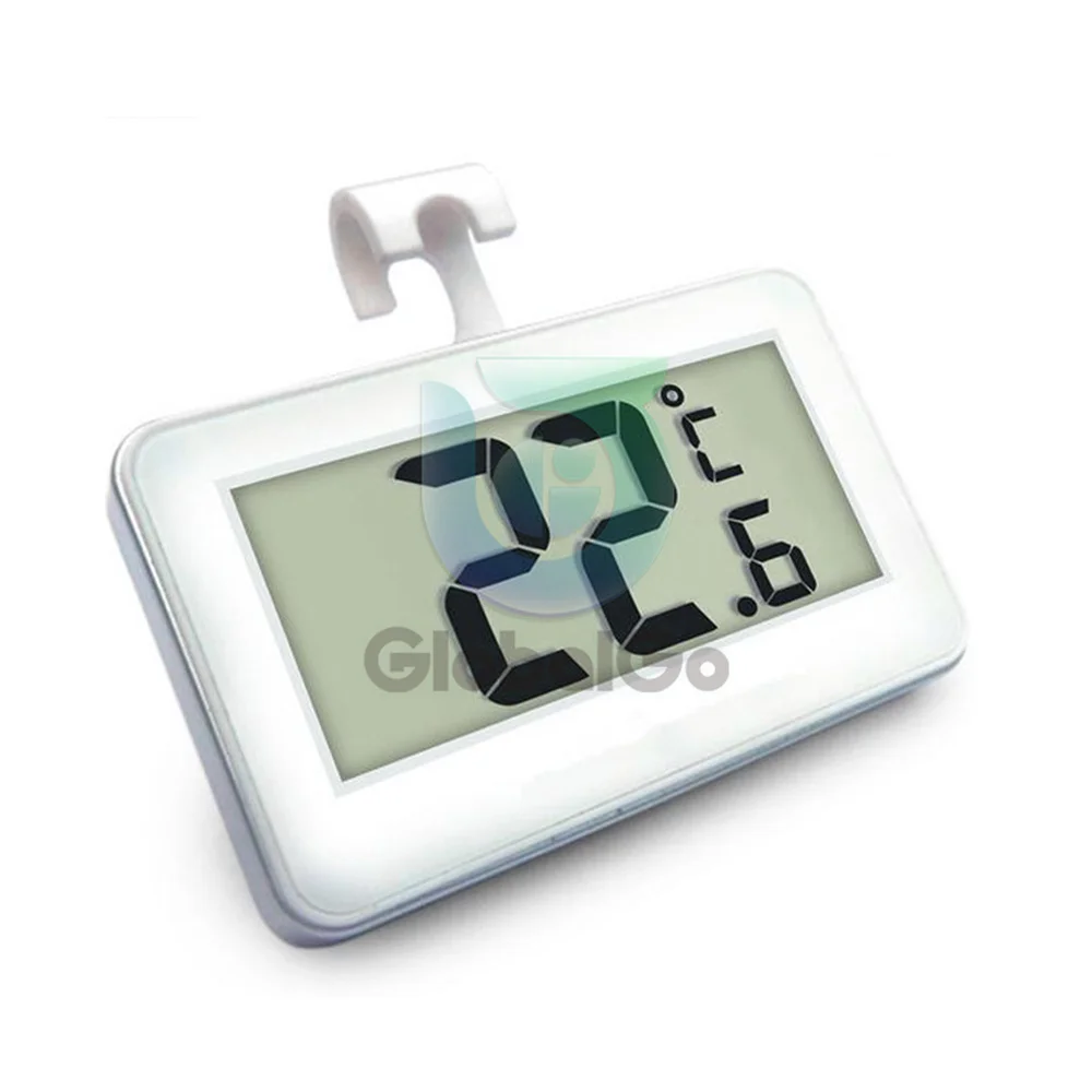 Mini LCD Digital Household Electronic Refrigerator Thermometer -20°C-60°C Alarm temperature Tester With Magnet Hook