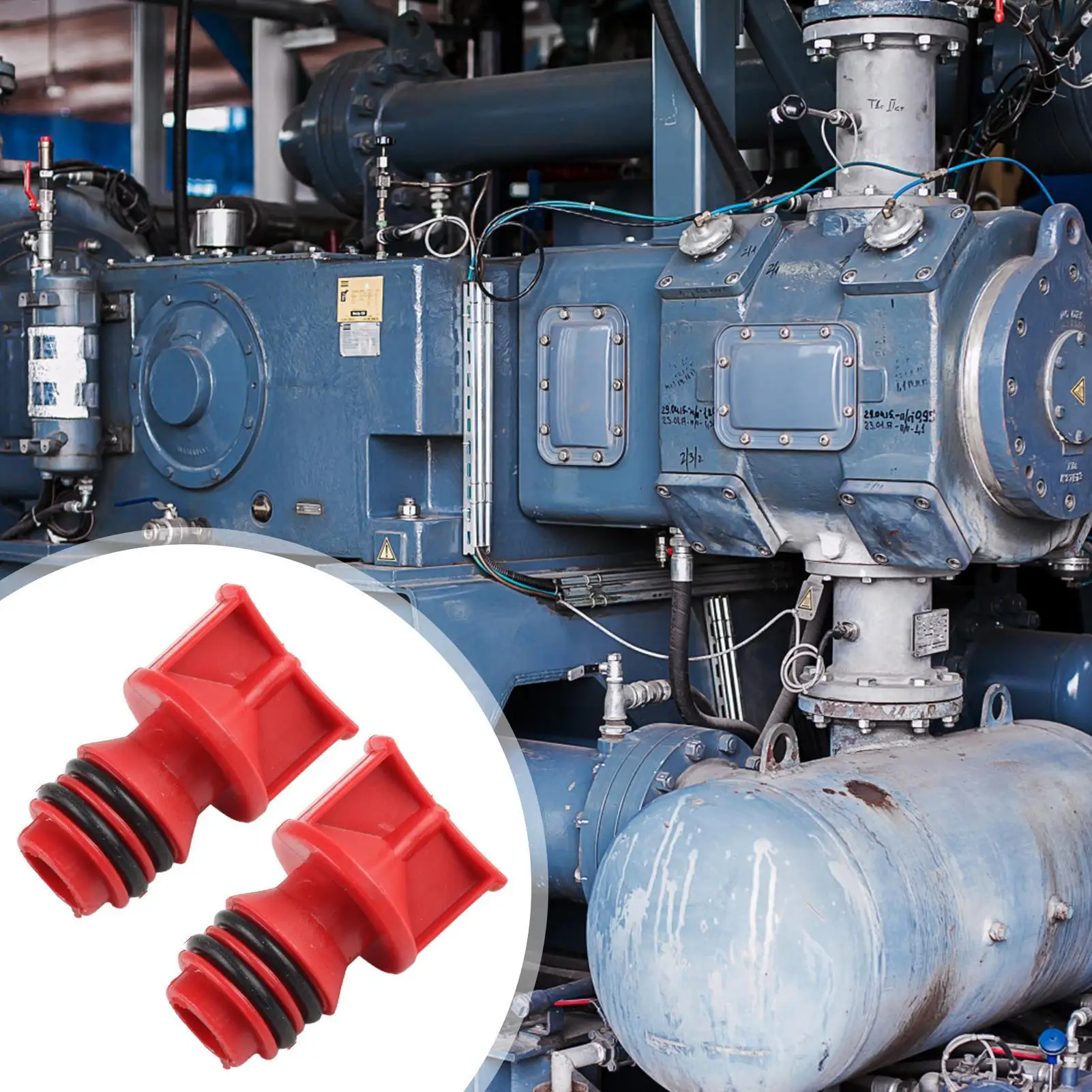 2pc Air Compressor Oil Caps Engine Oil Breather Plug Unique design17mm Male Thread Repair Replacement Car Vehicle Maintenance