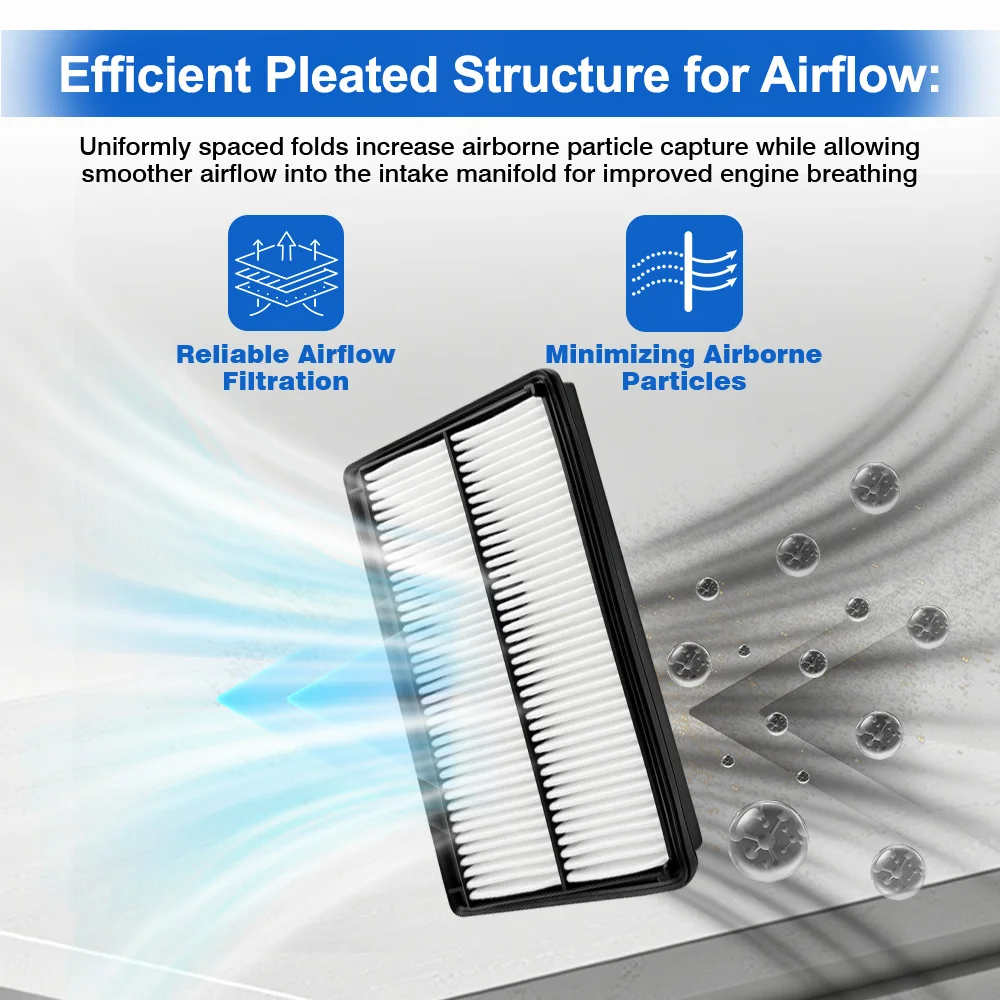 17220-61A-A00 1722061AA00 فلتر هواء المحرك لـ Acura MDX 3.5L 2022-2024 (غير مناسب للنوع S) لهوندا بايلوت 3.5L 2023-2025