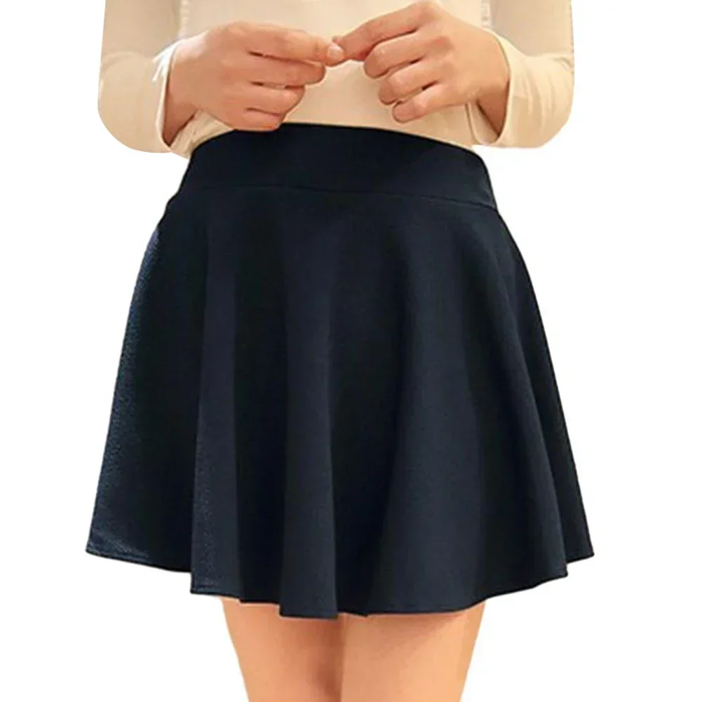 Women Skirt Elastic Faldas Ladies Midi Skirts Sexy Casual Girl Mini Short Female