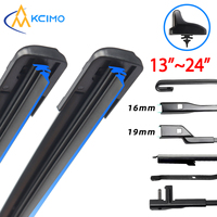 1Pc Universal Front Car Wiper Blades Durable Rubber Soft Frameless Bracketless Brushes Windshield Windscreen Window Accessories