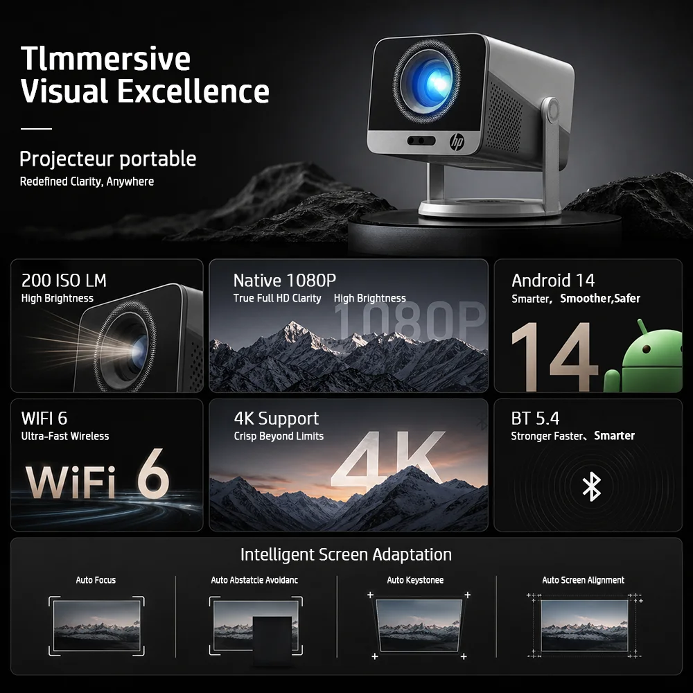HP Offical Projector, 1080P - Home Cinema Entertainment 评论和价格