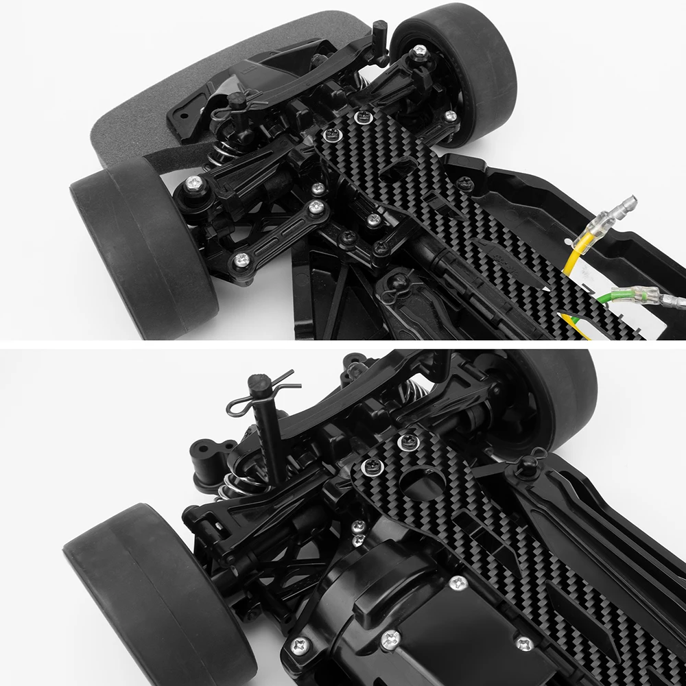 YEAHRUN 1 Stuks Koolstofvezel Batterij Bevestigingsplaat voor Tamiya TT02 1/10 RC Drift Auto Upgrade Onderdelen